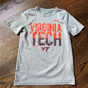 Kids Nike Gray Dri-FIT Virginia Tech Tee